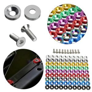 Vis + rondelles anodisées JDM M6 (lot de 20)