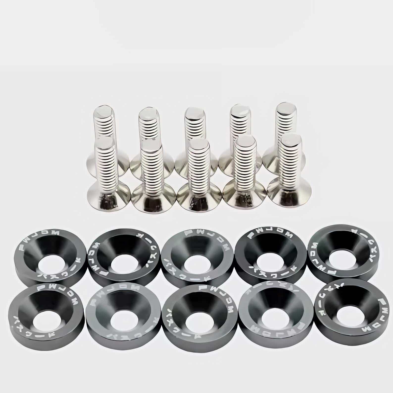 Vis + rondelles anodisées JDM M6 (lot de 20) – Image 3